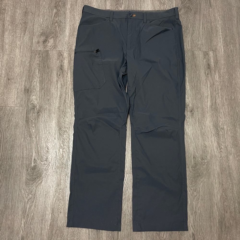 Eddie Bauer Pants Mens 38x32 Gray Guide Pro Rainier Hiking Tech Performance